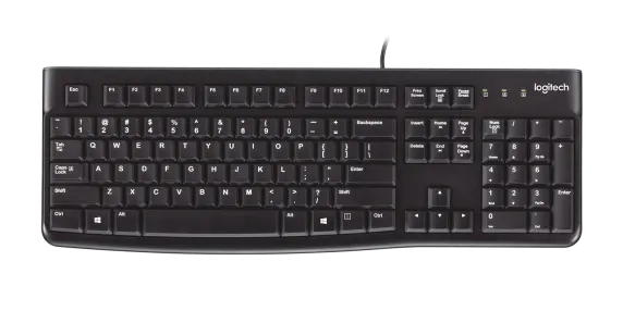 

Клавиатура Logitech K120 920-002583 104 клавиши, защита от воды USB 1.5м, RTL, K120