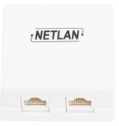 фото Компьютерная розетка Netlan EC-UWO-2-UD2-WT-10