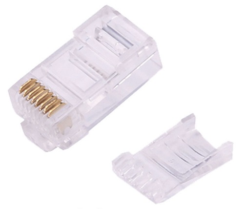 

Штекер LAZSO APJ15 (8P8C) для кабеля CAT6, со вставкой, 1шт., APJ15