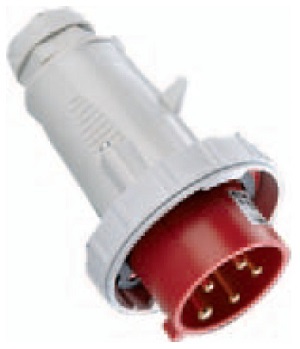 

Вилка Legrand 056328 кабельная 32A 3 полюса+N+Е 380B переносная IP67 P17, 056328