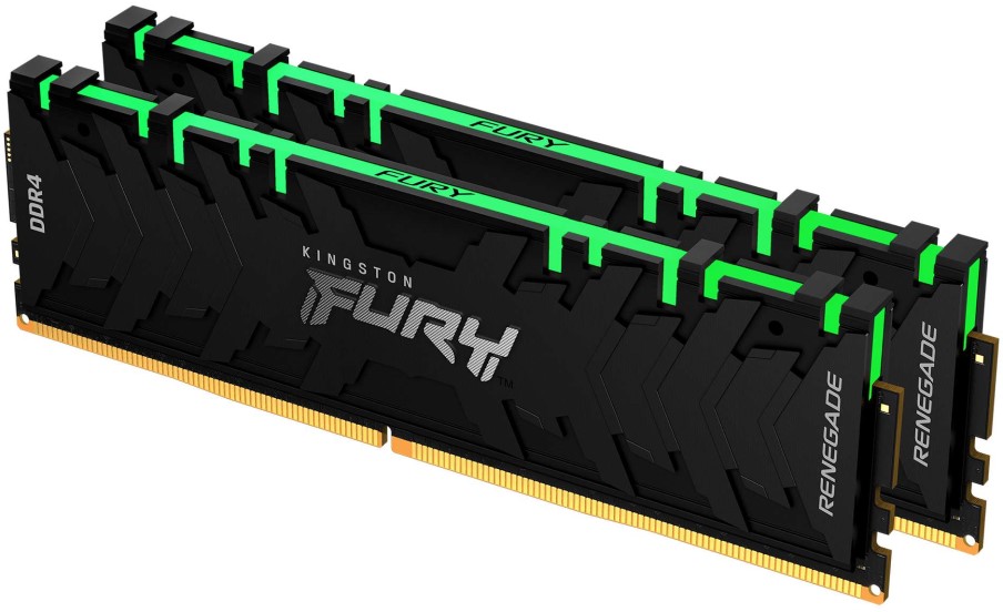 

Модуль памяти DDR4 16GB (2*8GB) Kingston FURY KF436C16RBAK2/16 Renegade RGB 3600MHz CL16 1RX8 1.35V 288-pin 8Gbit, KF436C16RBAK2/16