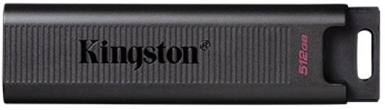 

Накопитель USB 3.2 512GB Kingston DataTraveler Max DTMAX/512GB 1000/900MB/s, черный ребристый корпус с кольцом для ключей, DataTraveler Max