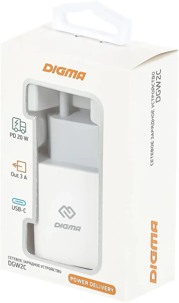 фото Зарядное устройство сетевое Digma DGW2C0F010WH в Перми