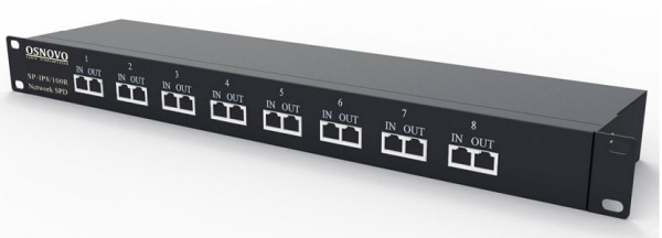 Изображение товара Грозозащита OSNOVO SP-IP8/100R для сетей Ethernet и IP видеонаблюдения