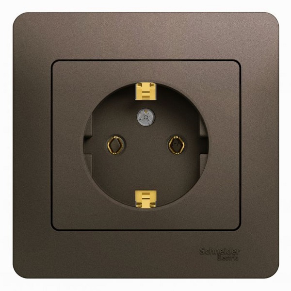 

Розетка Schneider Electric GSL000842 с/з, 16А (в сборе) шоколад, GSL000842