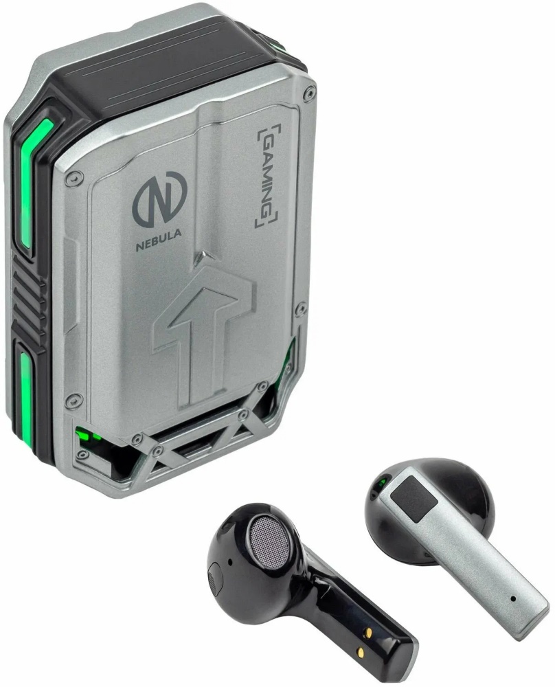

Наушники беспроводные Nebula TWS AXIS GREY NG-TWS08 игровые, TWS AXIS GREY NG-TWS08