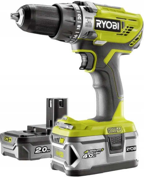 фото Дрель - шуруповерт Ryobi R18PD3-242S