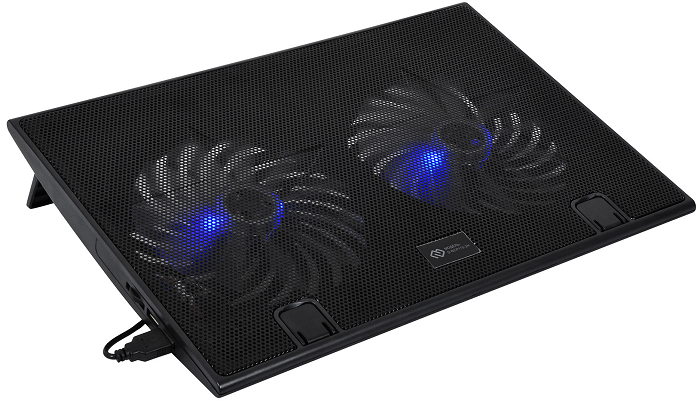 

Подставка для ноутбука Digma D-NCP170-2H 17", 290x270x25мм, 2xUSB, 2x160мм fan, черный, D-NCP170-2H