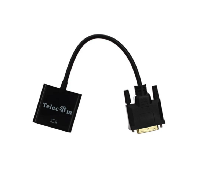 

Кабель-переходник Telecom TA491 DVI-D (24+1)M - VGA 15F, 0.15m, TA491
