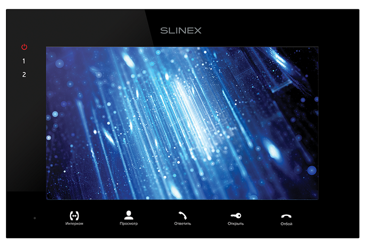 

Видеодомофон Slinex SQ-07MT Black цветной, TFT LCD 7" 16:9 (800×480), подключение 2-х вызывных панелей и 2-х видеокамер, настенный, SQ-07MT Black