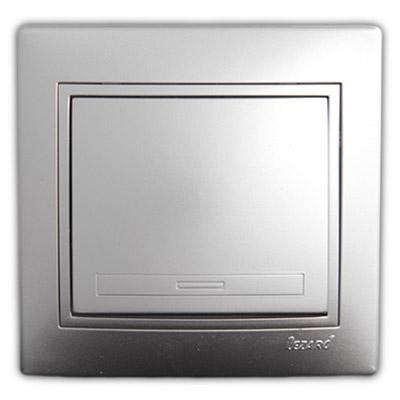 

Выключатель Lezard 701-1010-100 СП Мира метал. сер., 701-1010-100