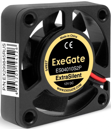 фото Вентилятор для корпуса Exegate 12В DC ExtraSilent ES04010S2P