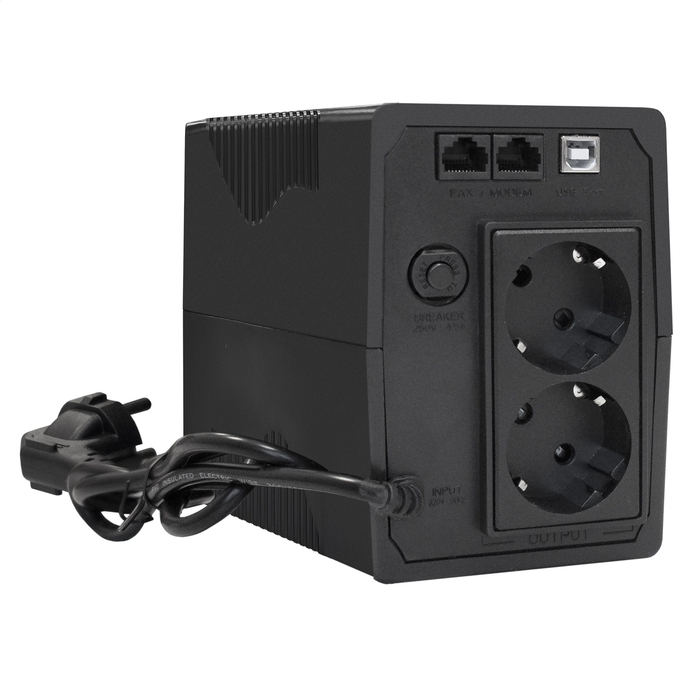 

Источник бесперебойного питания Exegate Power Back BNB-1000.LED.AVR.2SH.RJ.USB EX292786RUS 1000VA/550W,LED, AVR, 2*Schuko, RJ45/11,USB, Black, Power Back BNB-1000.LED.AVR.2SH.RJ.USB