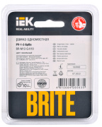 фото Рамка одинарная IEK BR-M12-G-K10
