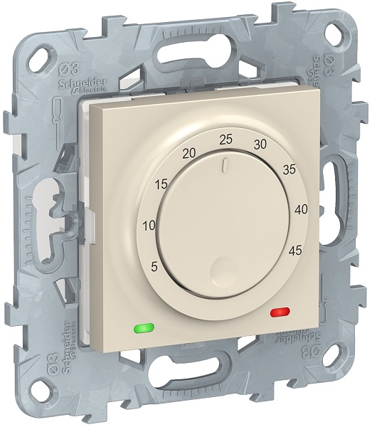 

Термостат Schneider Electric NU550344 UnicaNew, беж, теплого пола, 10А, выносной термодатчик, NU550344