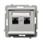 фото Розетка Ospel GPK-2R/K/m/38