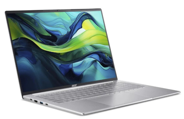 фото Ноутбук Acer Swift SFL16-51M 16" (Intel Core Ultra 5, 16Гб LPDDR5, SSD 512 Гб, Arc graphics, Без ОС) Серебристый [NX.D3UCD.003]