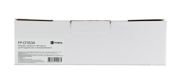 

Картридж F+ FP-CF353A пурпурный, 1 000 страниц, для HP моделей Color LJ M176/M176FN/M177, FP-CF353A