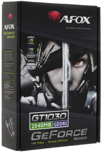 фото Видеокарта Afox nVidia GeForce GT 1030, 2 ГБ GDDR5, (AF1030-2048D5L8) в Волгограде