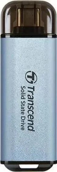 

Внешний SSD USB 3.2 Gen 2 Type-C Transcend TS2TESD300C ESD300C 2TB 1050/950 MB/s голубой, TS2TESD300C