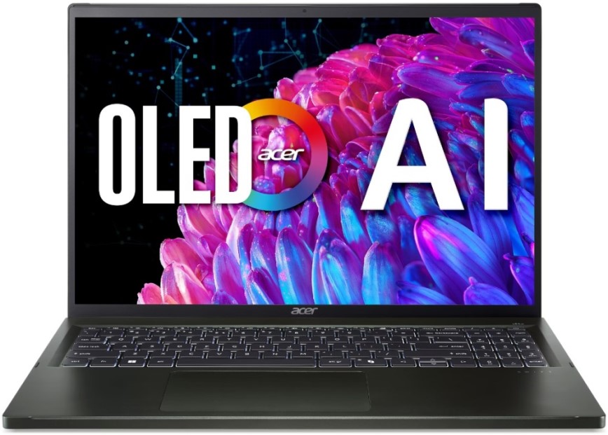 Ноутбук Acer Swift Edge SFE16-44-R2RD Ryzen 7 8840U/16GB/1TB SSD/Radeon Graphics/16" 3.2K OLED/WiFi/BT/cam/Win11Home/black