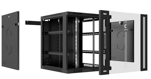 фото Шкаф настенный 19", 9U Cabeus SH-05F-9U60/60-BK в Уфе