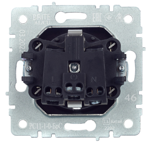 фото Розетка с заземлением  IEK BR-R11-16-K46 в Уфе
