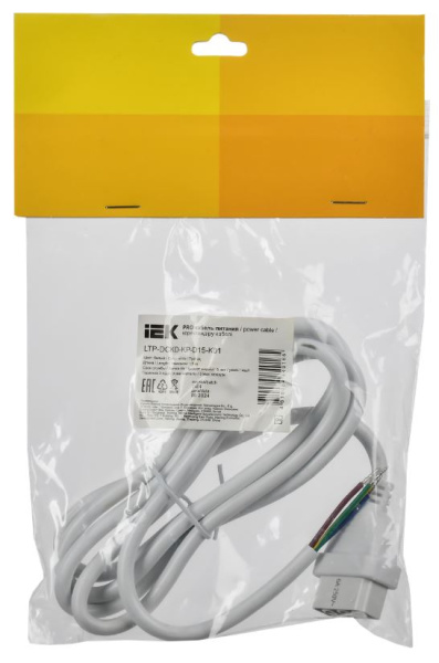 фото Кабель питания  IEK LTP-DCKD-KP-D15-K01