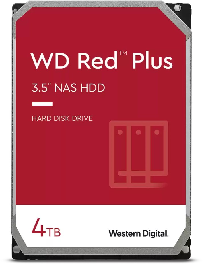 

Жесткий диск 4TB SATA 6Gb/s Western Digital WD40EFPX Red Plus NAS 3.5" 5400 RPM 128MB (WD40EFZX), WD40EFPX