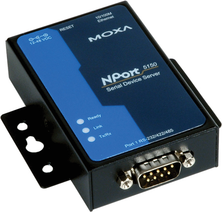 

Преобразователь MOXA NPort 5150 1-портовый асинхронный RS-232/422/485 в Ethernet, rev RU, NPort 5150