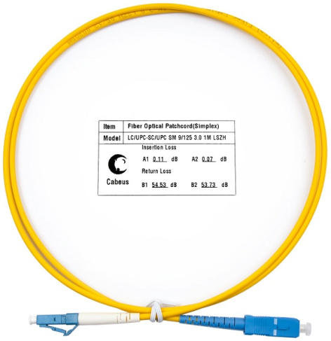 фото Патч-корд волоконно-оптический Cabeus FOP(s)-9-LC-SC-1m в Волгограде
