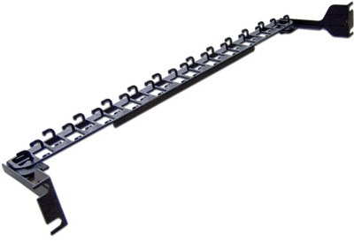 Изображение товара Скоба Lanmaster LAN-CMB-19 для фиксации кабелей 24 витых парных кабеля