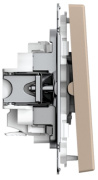 фото Выключатель двухклавишный Systeme Electric GAL001251S