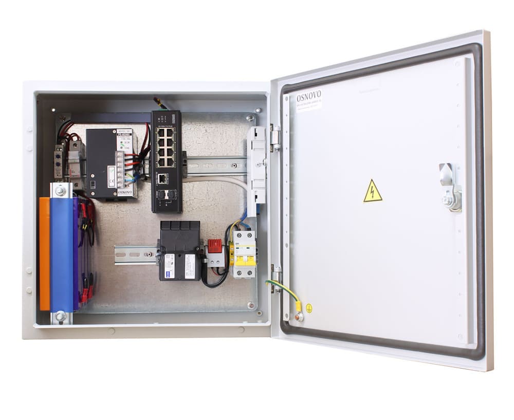 

Коммутатор неуправляемый OSNOVO OSS-44TB1(SW-60812/I) уличный, 11 портов с термостабилизацией с резервным питанием; 6xRJ-45 10/100Base-T с PoE (Порты, OSS-44TB1(SW-60812/I)