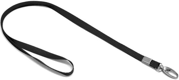 Изображение товара Ремешок Smartec ST-AC201LY-BK для бейджа на карабине