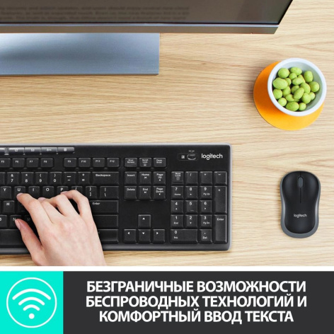 фото Клавиатура и мышь беспроводной комплект Logitech MK270 в Красноярске