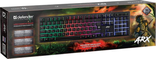 фото Клавиатура проводная Defender USB ARX GK-196L в Уфе