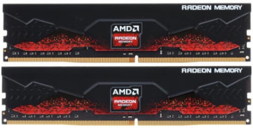 

Модуль памяти DDR4 16GB (2*8GB) AMD R9S416G3206U2K Radeon R9 Gamers PC4-25600 3200Mhz CL16 радиатор 1.35V RTL, R9S416G3206U2K