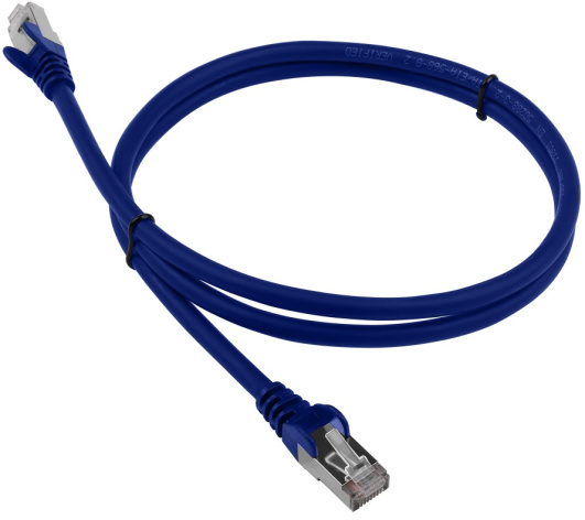 фото Кабель патч-корд F/UTP 6 кат. 1м Lanmaster LAN-PC45/S6-1.0-BL в Уфе