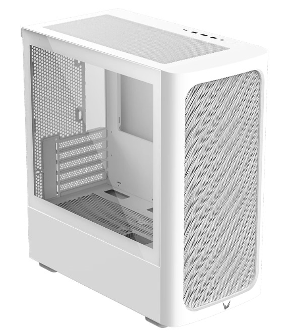 

Корпус mATX FORMULA Air Mesh G3 4711401662914 белый, без БП, боковая панель из закалённого стекла, 2*USB 3.0, Air Mesh G3