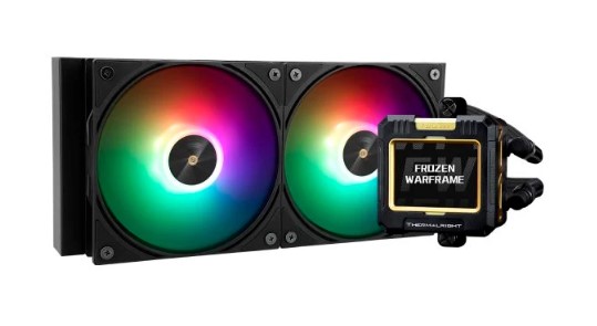

Система охлаждения жидкостная Thermalright Frozen Warframe 240 Black ARGB LGA115x/1200/1700/1851/2011/2066/AM4/AM5 (2*120mm, 2000rpm, 70.84CFM, 23dBa,, Frozen Warframe 240 Black ARGB
