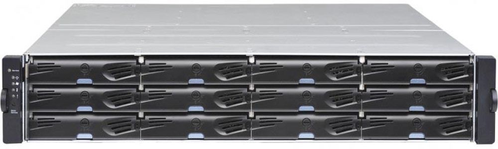 Система хранения Infortrend ESDS 1012R2C-B DS1012R2C000B-8U32 EonStor DS1000 Gen2 2U/12bay/Dual controller 2x12Gb SAS EXP/8x1G iSCSI + 2x host board s