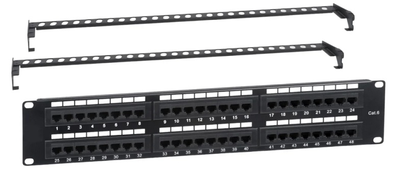 

Патч-панель Cabcoil PP48-UTP-5e-2U-19 19" 48 портов, UTP, категории 5e, 2U с задним кабельным органайзером, PP48-UTP-5e-2U-19