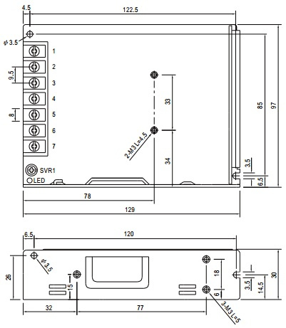 фото Преобразователь AC-DC сетевой Mean Well LRS-100-12 в Самаре