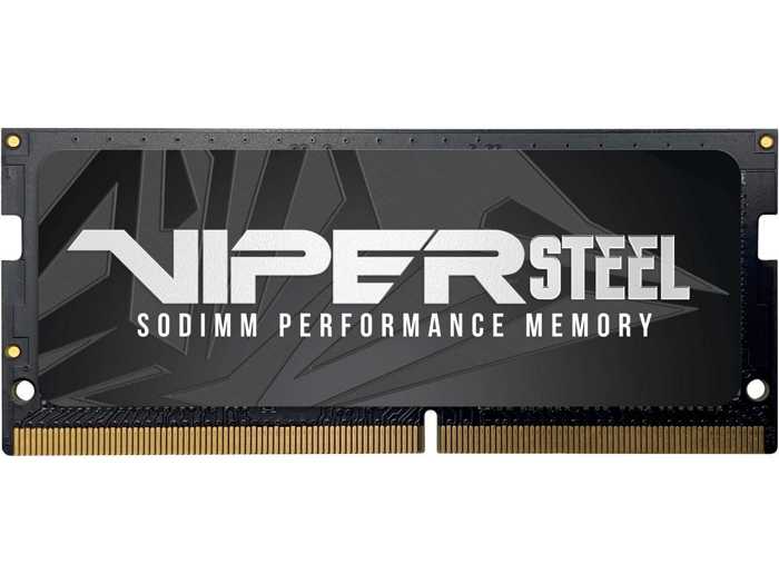 

Модуль памяти SODIMM DDR4 8GB Patriot Memory PVS48G240C5S Viper Steel PC4-19200 2400MHz CL15 260-pin радиатор 1.2V retail, PVS48G240C5S