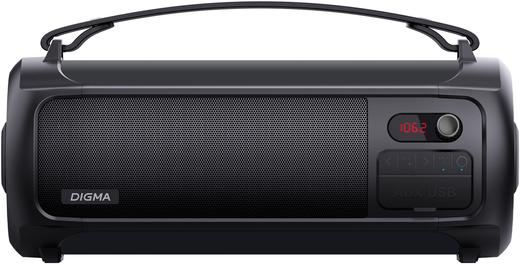 

Портативная акустика 2.0 Digma D-PS1523 SP1523B черная, 25W, BT, 1800mAh, D-PS1523