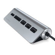 фото Концентратор Satechi Type-C Aluminum USB Hub & Micro/SD Card Reader