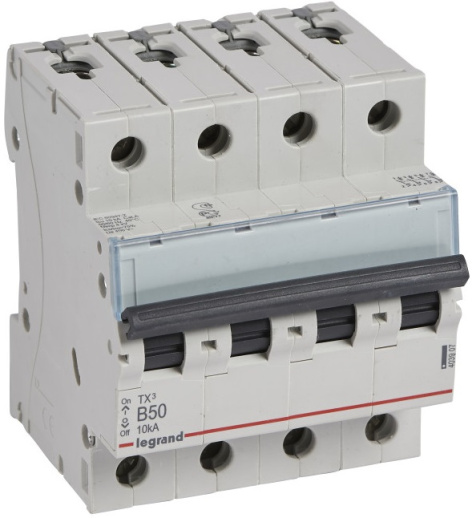 Изображение товара Автоматический выключатель Legrand 403907 IP20 50 А 3 полюса серия TX³