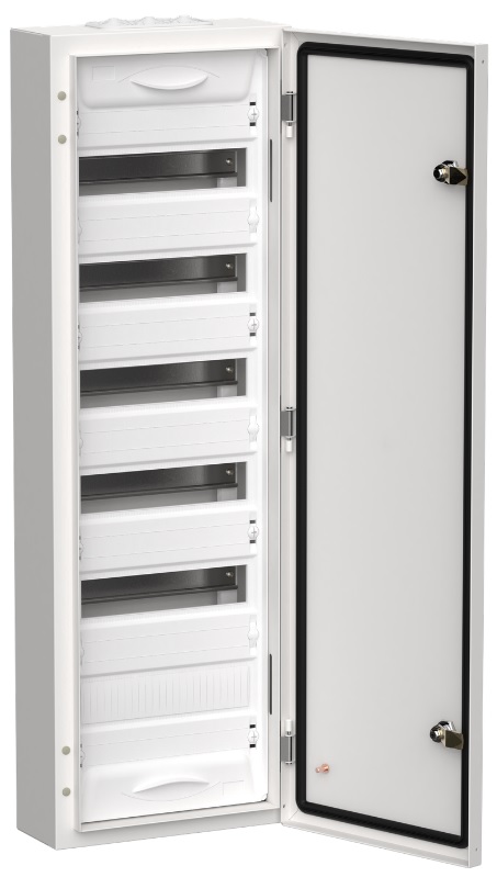 

Щит распределительный навесной IEK TI5-50-N-072-54 TITAN 5 ЩРн-72 (1х72) 960х310х140 IP54 белый металлический, TI5-50-N-072-54