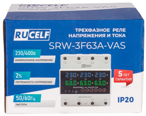 фото Стабилизатор напряжения RUCELF SRW-3F63-VAS